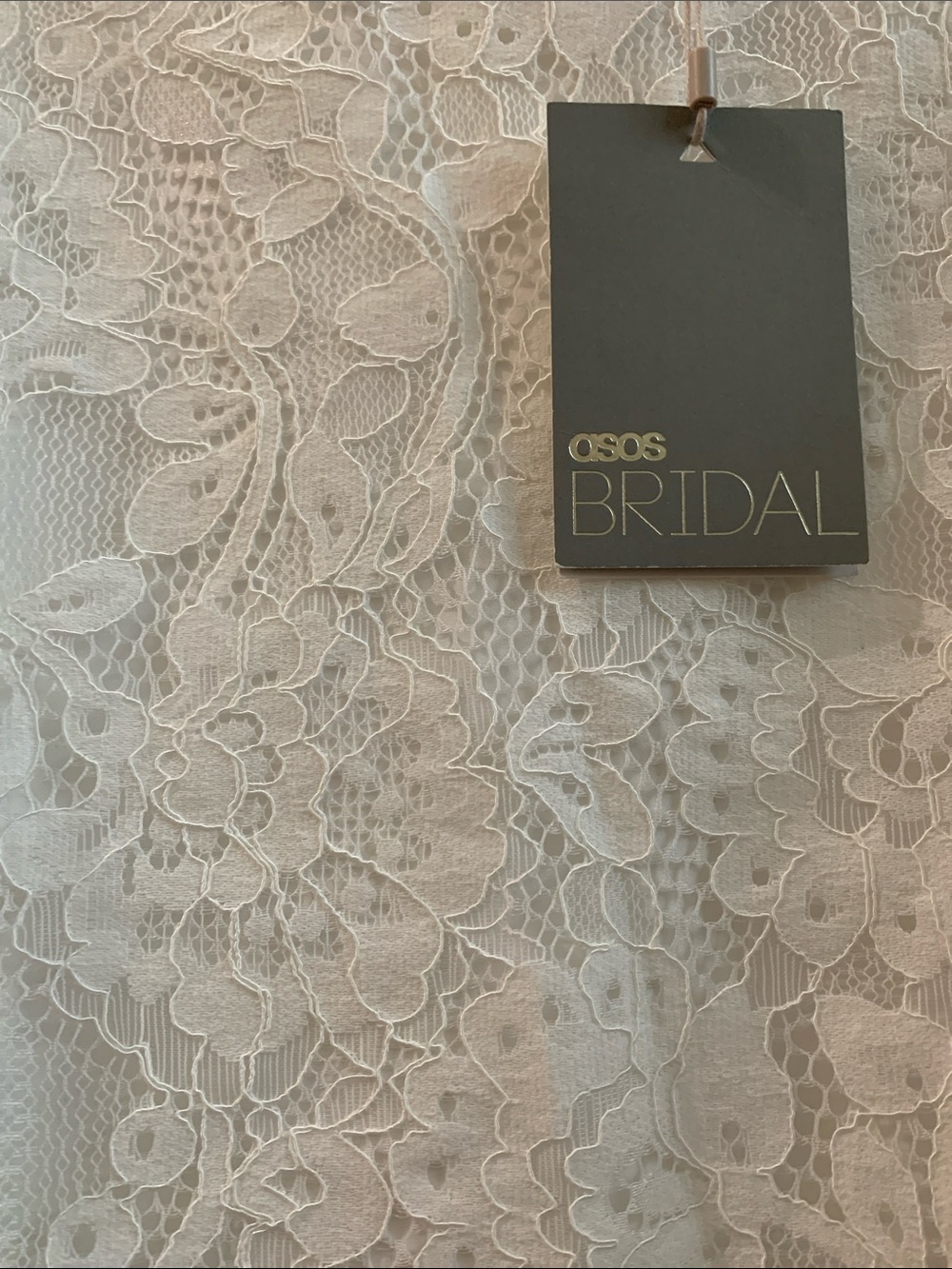 ASOS Bridal Lace Maxi Dress in Ivory